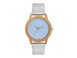 Reloj De Cuarzo Unisex Para Pareja Con Correa De Silicona Y Dial Redondo Simple (plateado)