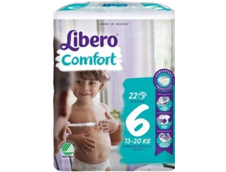 Pañales LIBERO ComforT6 13x20 kg (Pack 8 - 22 Unidades)