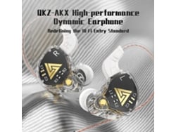 Fones De Ouvido Intra-auriculares Com Fio Qkz Hifi Profissional Microfone Design Ergonômico Para Esportes Running