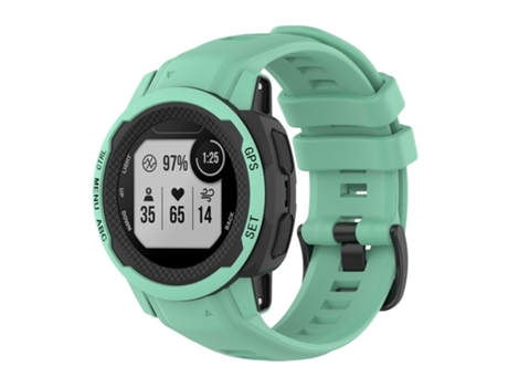 Correa de reloj inteligente para Garmin Instinct 2S Correa de reloj deportivo de silicona de color sólido (Pato de agua)