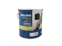 Esmalte TOLLENS Al Agua Alto Brillo 4 L Blanco