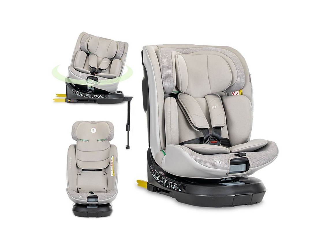 Silla De Auto Solaris I-size (40-150 Cm) Isofix Giro 360° Y Pata De Apoyo De Lorelli - Grey