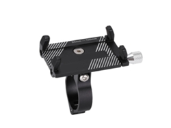 Soporte Estable De Aluminio Para Teléfono Móvil Para Bicicleta Y Motocicleta Con Navegación - Negro