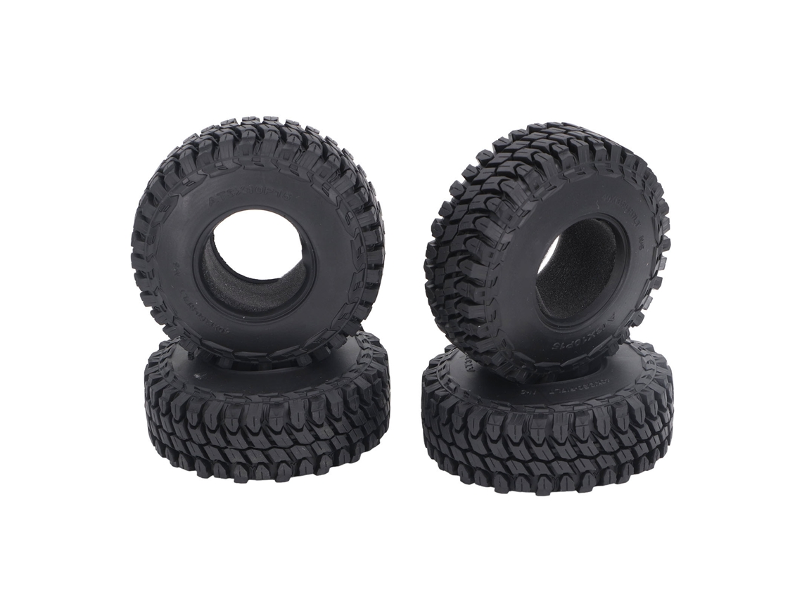 Ymsl 4 Neumáticos De Goma Resistentes Al Desgaste Para Coche Rc De Escalada 1/10 Reemplazo Scx10 Diámetro 115mm Ancho 40mm Negro Hxl
