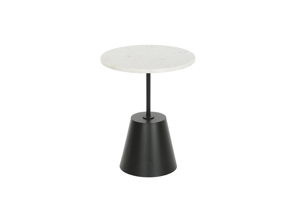 Mesita Auxiliar Marmol Metal 40x40x50cm