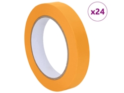 Maison Exclusive - Cintas De Enmascarar Para Pintores 24 Pcs Amarillo 19mm X 50m