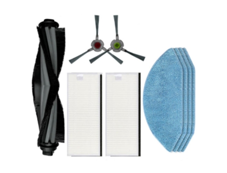 Escova lateral principal panos de esfregona com filtro hepa para ecovacs deebot ozmo