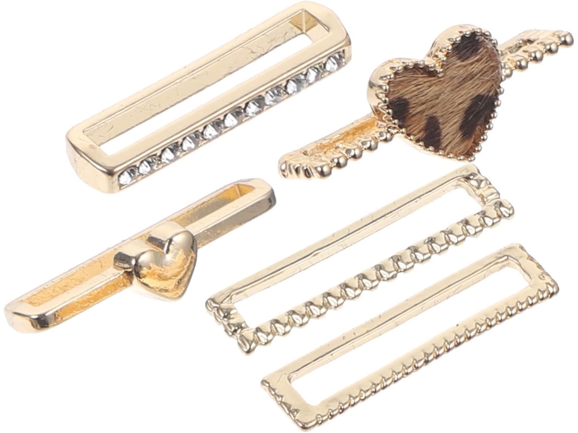 Juego de 5 colgantes de silicona para correa de reloj, delicados y ligeros, elegantes accesorios Gokoco