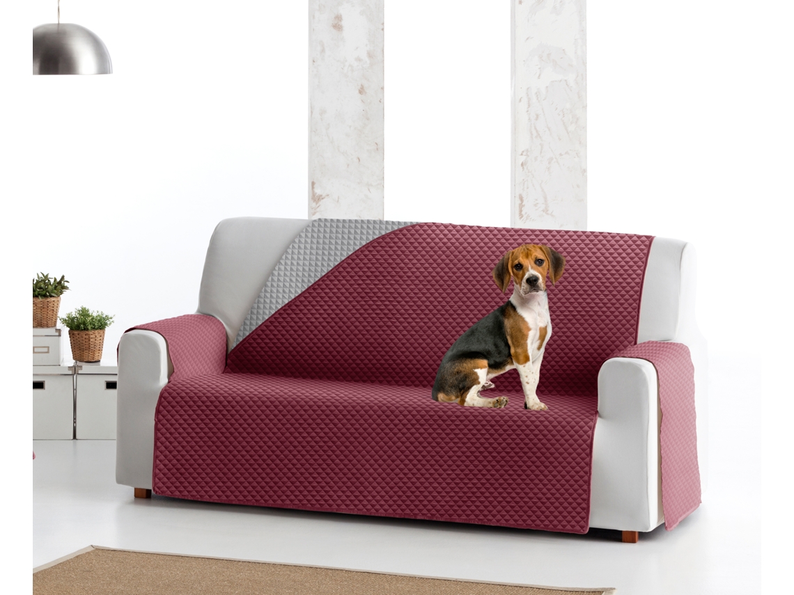 Funda tejido acolchado Reversible para Sillón Relax Elena (55 cm - rojo / gris)