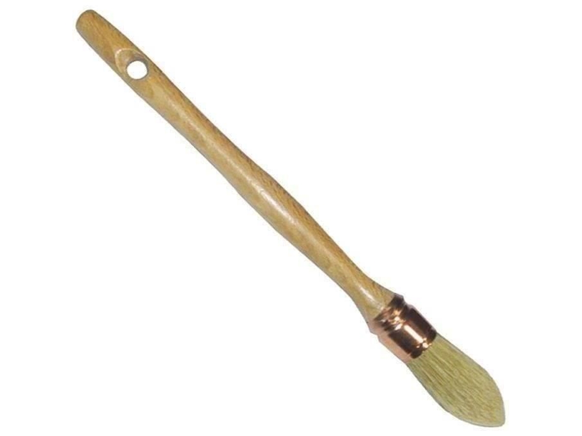 Pincel De Pulgar Para Realzar Savy N°6 Cerdas Puras Diámetro 29 Mm Cabo Largo En Madera Barnizada