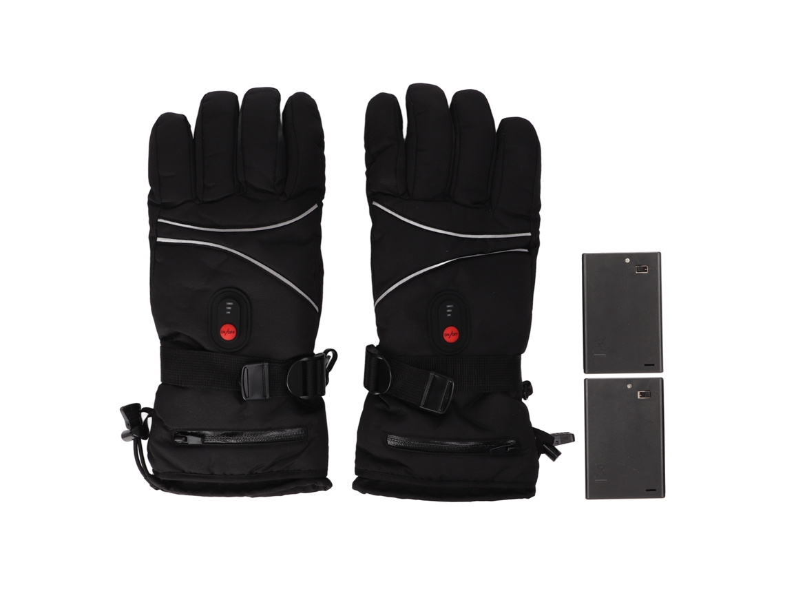 Junli-guantes Caliente Eléctricos Invierno Impermeables 3 Niveles