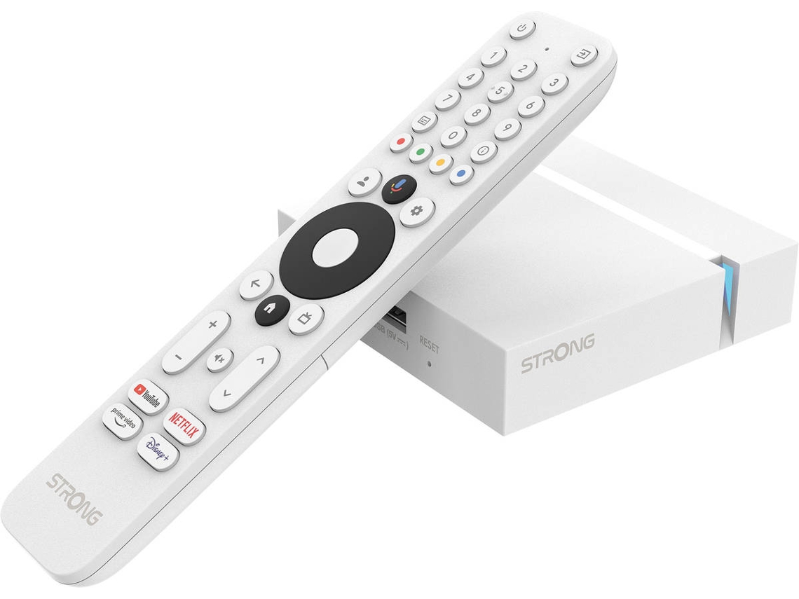 Box Smart TV STRONG LEAP-S3+V2 (Google TV - 4K Ultra HD - 2 GB RAM - 16 GB Almacenamiento - Wi-Fi)