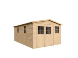 Caseta de Jardín de Madera TIMBELA M337 + M337G con Piso (14,94 M² - 226 x 516 x 324 cm)