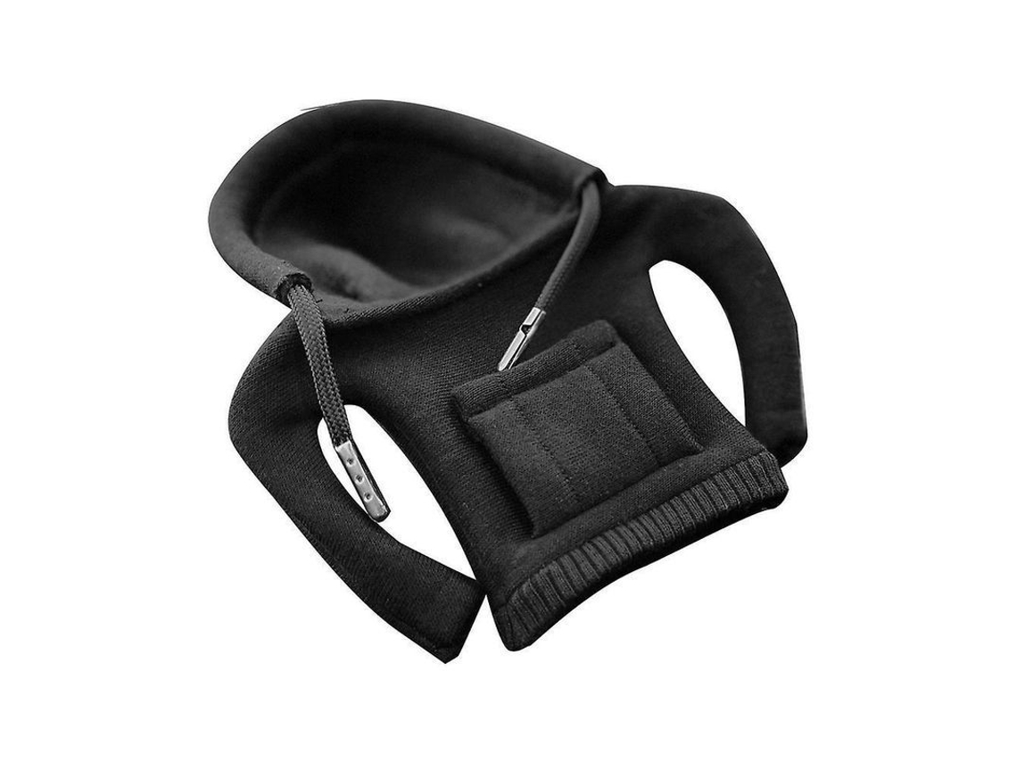 Cubre Mango De Cambio De Coche De Algodón Para Invierno Y Verano, Protector Estilo Sudadera Con Capucha Negro