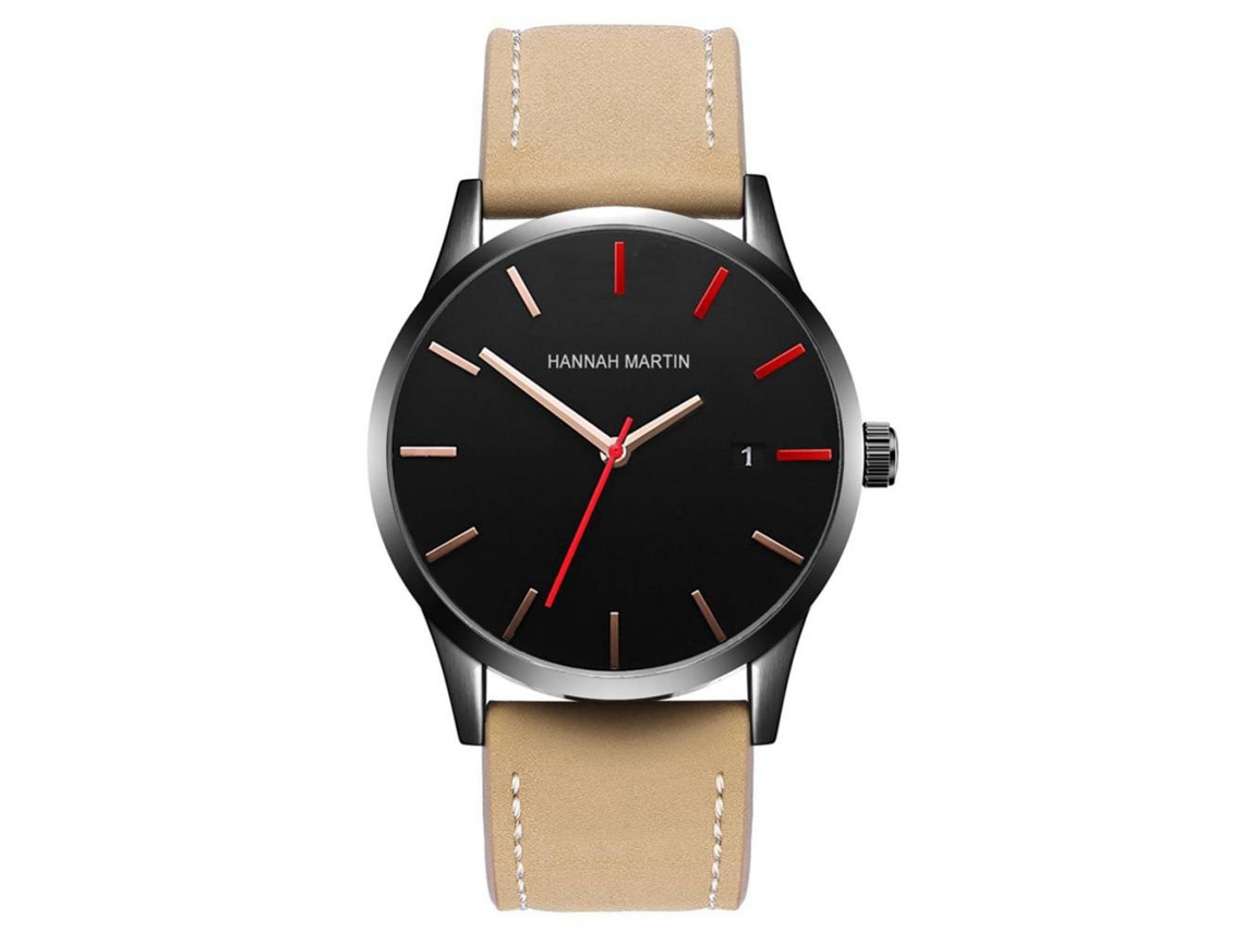 Reloj Hombre Acero Inoxidable Impermeable Moda Casual Hannah Martin Km12-fk