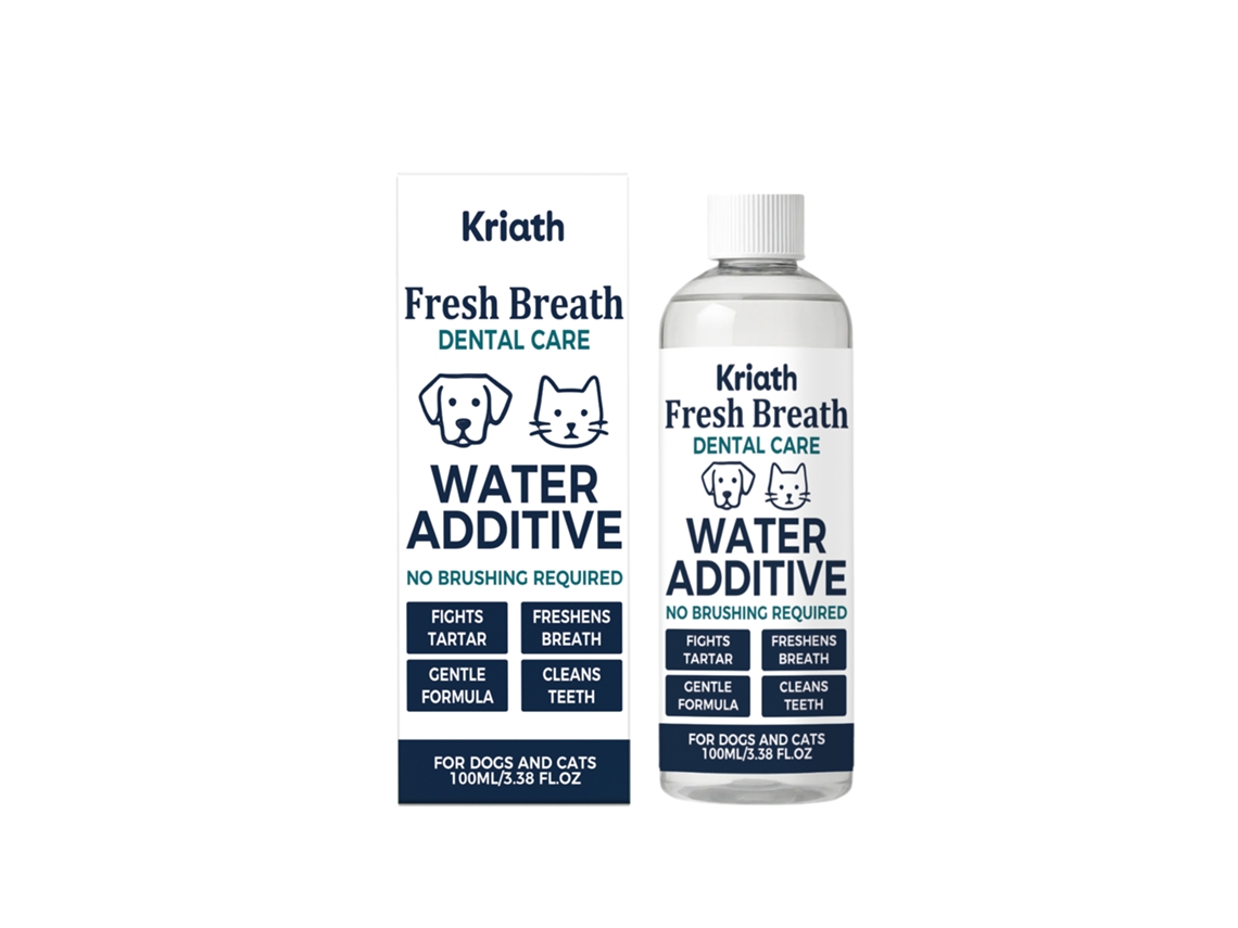 Enjuague bucal bebible Kriath para mascotas