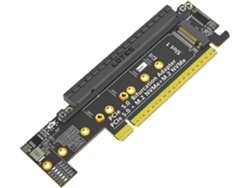 Adaptador Pcie 5.0 Nvme Dual, Tarjeta De Expansión. Señal X16 A X8 Para Ssd M.2.