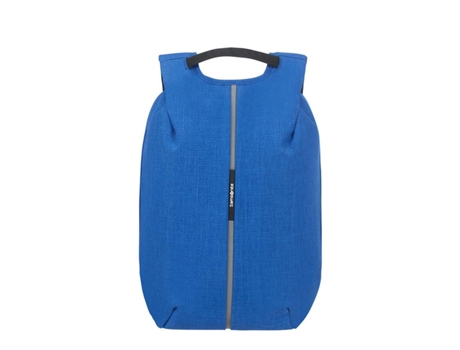 Mochila Antirroubo p/ Portátil 15.6'' c/ Porta USB Azul Caneta
