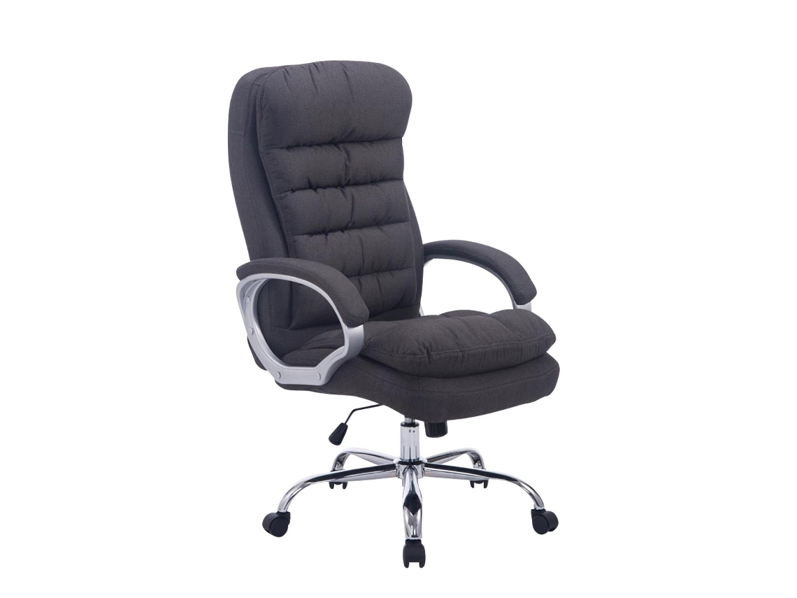 Silla De Oficina Vancouver XXL En Tela cinza escuro CLP