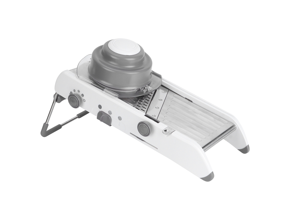 Cortador de verduras y rallador de alimentos multifuncional de acero inoxidable.