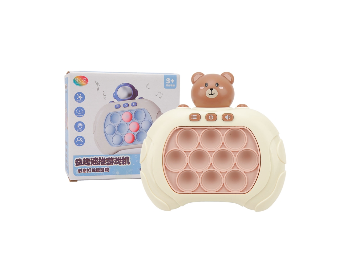 Juguete Sensorial De Burbujas Push Pop, Educativo Para Aliviar La Presión En Niños De 3 Años En Adelante, Color Marrón.
