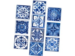 Adhesivos De Pared Estilo Marroquí, Impermeables Para Azulejos, 20x20 Cm, Plástico, Autoadhesivos