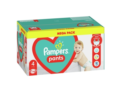 Pañales Desechables PAMPERS Pants 4 (108 Unidades)