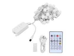 Tira de luces LED RGB 2026 de 5 V, IP65, 10 m, con Wi-Fi inteligente y control remoto de 24 teclas para decoración festiva del hogar.