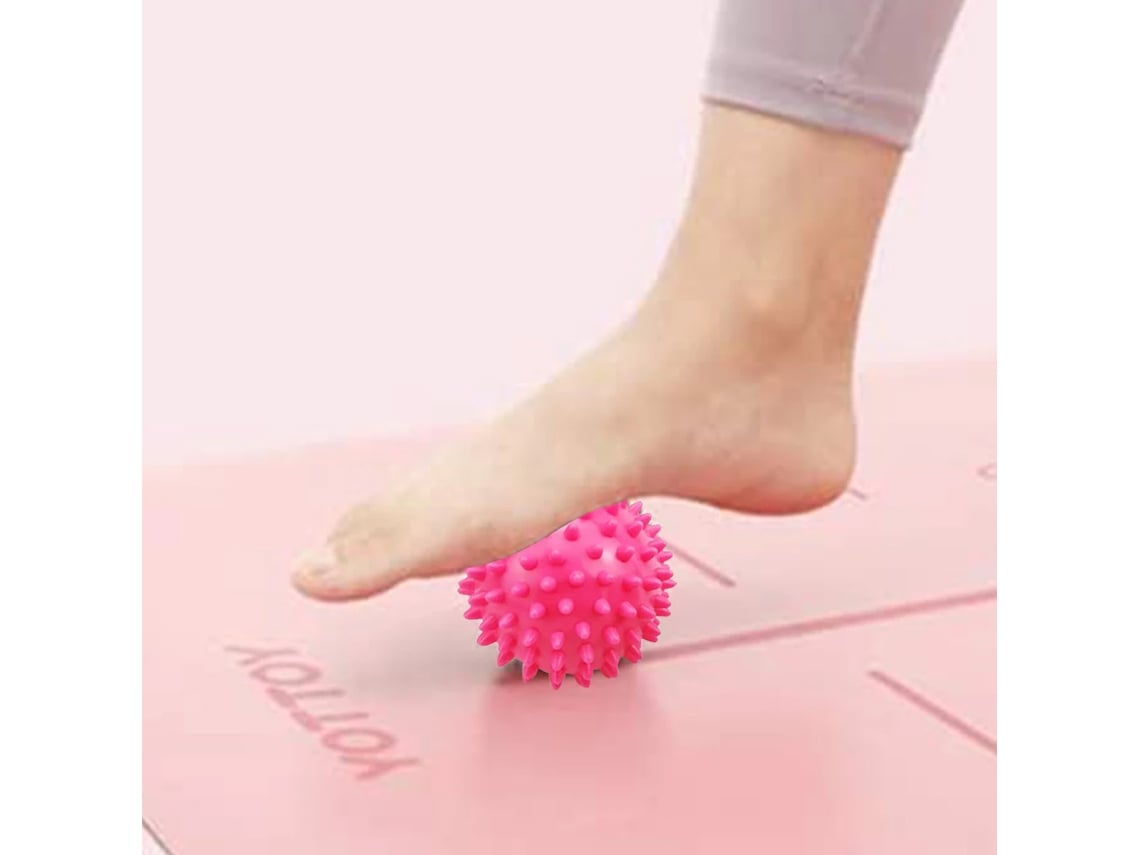 Bolas de masaje para pies, rodillo con púas, masajeador de pies
