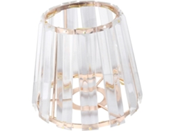 Lámpara De Pared Grande De Hierro Forjado, Cristal Galvanizado En Oro, Pantalla Transparente Para Lámpara De Techo Y