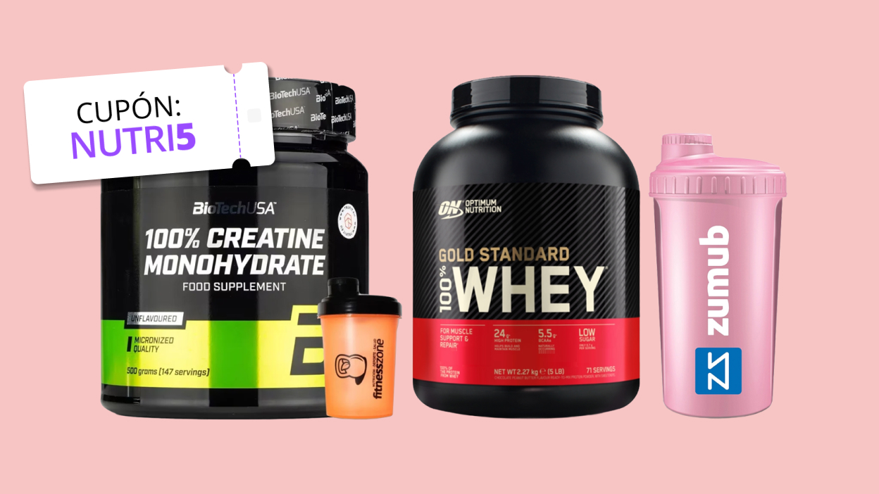 -5% en compras de 3 artículos o >50€ en Nutrición Deportiva
