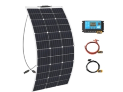 Kit de panel solar flexible, alta eficiencia 21.8, múltiples opciones de potencia, kit de panel solar OEM de 100 W (100 W/200 W/300 W)