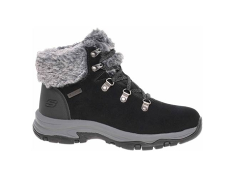 Botas SKECHERS Trego Mujer (Negro - Cuero Natural - 38)