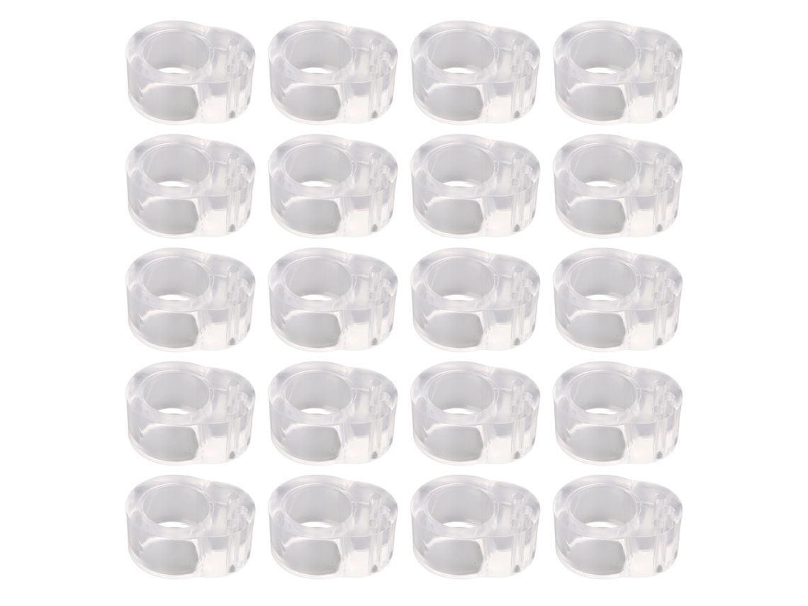 Tirador de puerta anticolisión de PVC transparente para dormitorio (20 unidades)