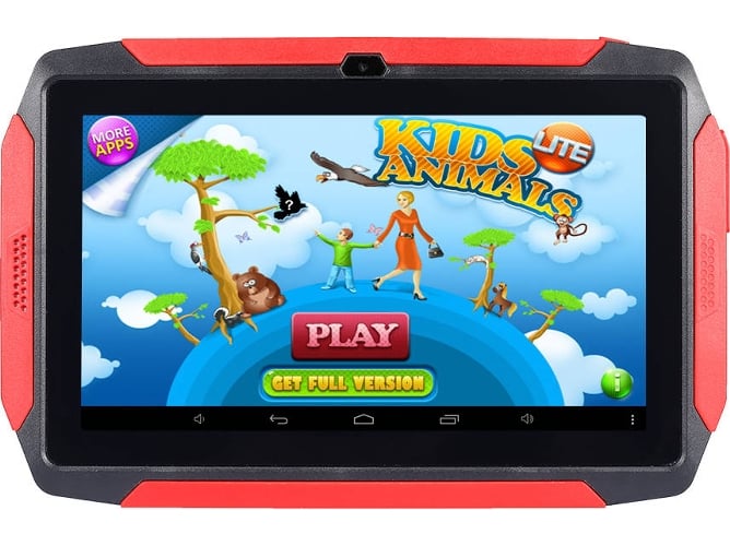 Tablet para niños ANSELF Q98 (7'' - 8 GB - 512 MB RAM - Wi-Fi - Rojo)