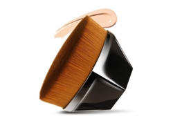 Brocha Para Base De Maquillaje Perfecta, Brocha Mágica Para El Rostro, Punta Plana, Multifuncional Y Densa (negra)