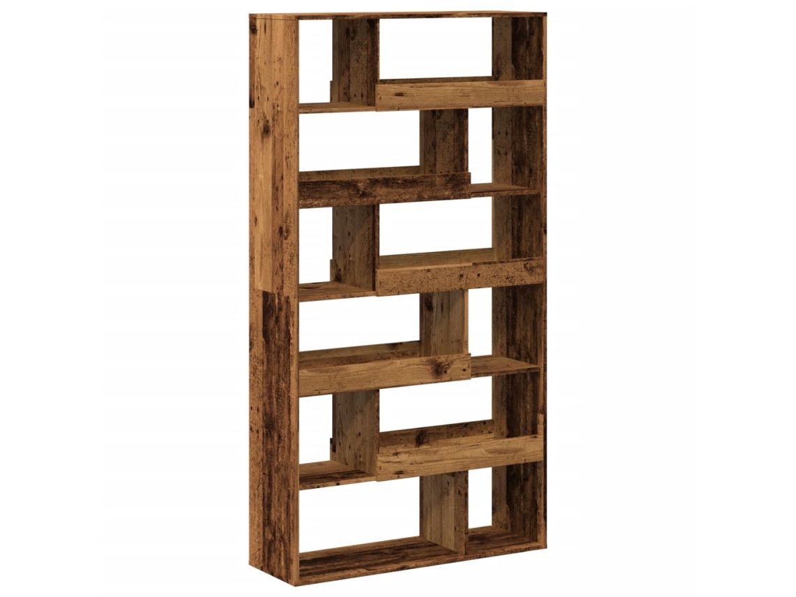 Maison Exclusive - Estantería De Madera De Ingeniería Envejecida 100x33x187,5 Cm