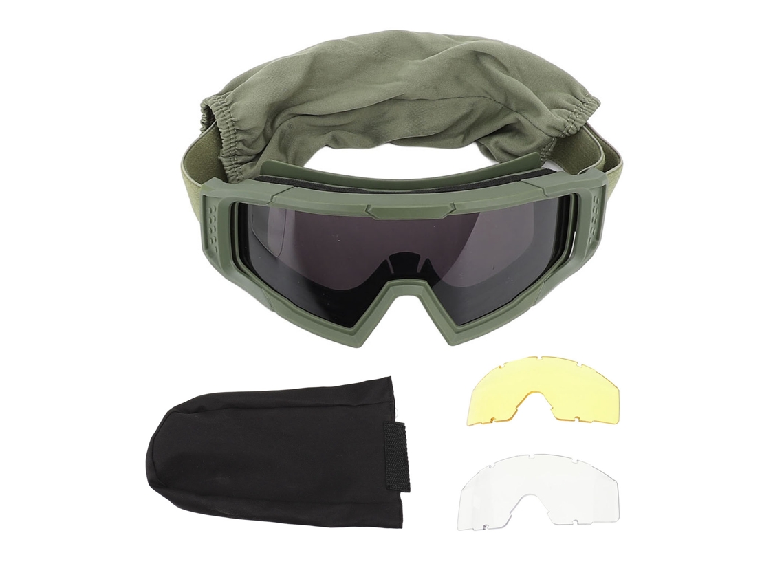 Óculos De Proteção Com Lentes 3.8mm Resistentes A Impactos Uv400 Ajustáveis Para Moto E Esportes
