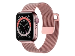 EKO Pulsera milanesa de acero inoxidable para Apple Watch 38/40/41mm Rosa