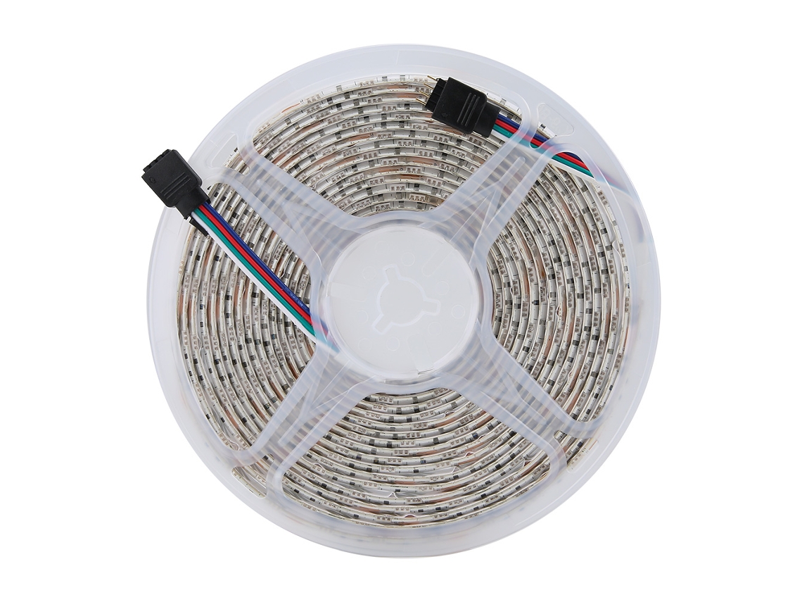 Tira de LED SMD BJ-RGB 5050 con 300 LED, 12V, para decoración de fondo de TV.