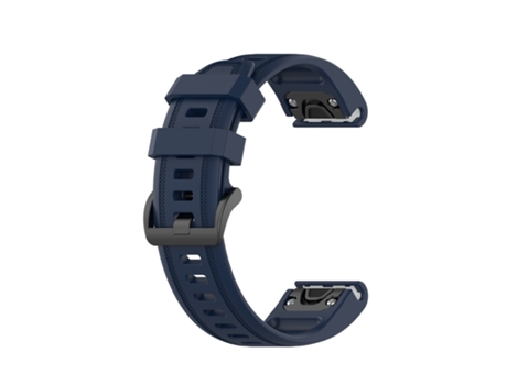 Correa de reloj inteligente de silicona de color puro para Garmin Fenix 6S Pro (azul)