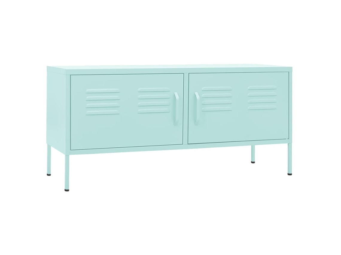 Estantería/Mueble de TV Acero 105X35X50 Cm Verde-Menta