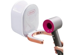 Soporte para secador de pelo, montaje en pared, soporte autoadhesivo para secador de pelo GOKOCO