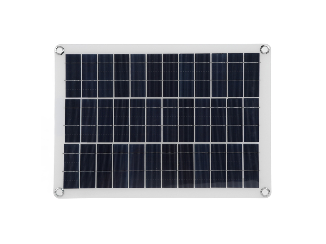 Panel solar monocristalino de 15 W y 12 V para cámara con soporte para zumbador