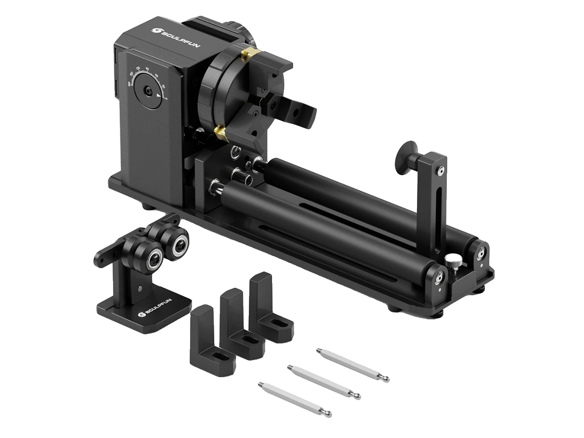 Rodillo giratorio, mordazas ajustables, diseño compacto, Sculpfun Ra Pro Max, OEM UE