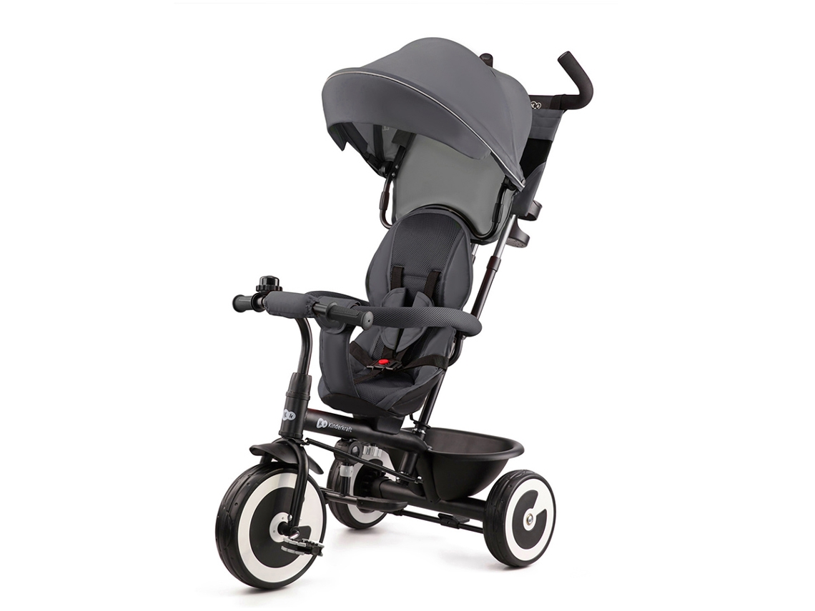 Kinderkraft ASTON Triciclo Evolutivo, Bicicleta Sin Pedales, Bicicleta  Bebe, Plegable, Para Niños, Cinturón, Con Accesorios, Portavasos, Cesta, 9  Meses a 25 kg, Gris : : Juguetes y juegos