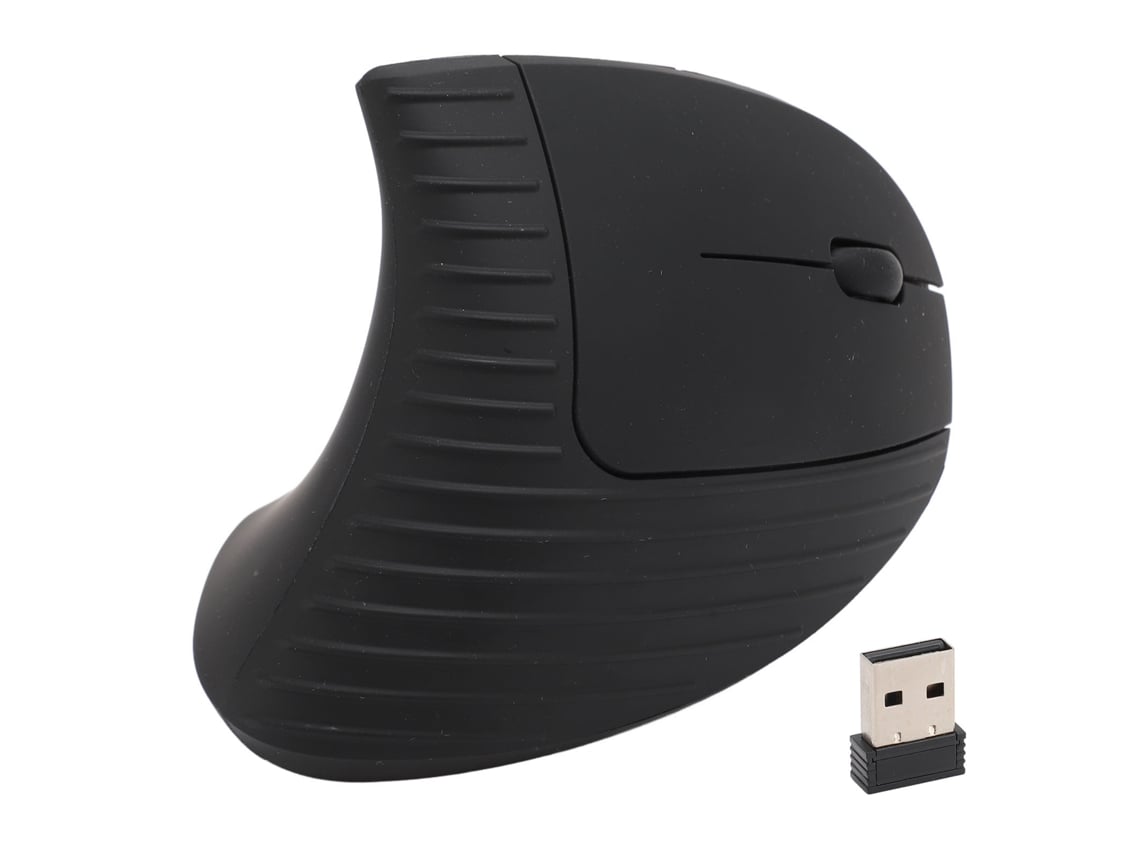 Rato Vertical Sem Fio Ergonomico 2.4g Dpi Ajustavel Recarregavel Para Laptop Pc Com Adaptador Usb