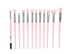 12pcs/set Pincéis De Maquiagem Profissionais Portáteis Com Design Ergonômico E Cabelo Macio Denso