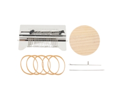 Mini Máquina De Tejer Con Ganchos, Robusta, De Fácil Manejo, Fabricada En Madera Para La Confección De Ropa Diy.