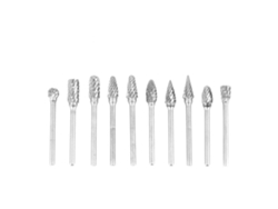 Juego De 10 Brocas Rotativas De Carburo De Tungsteno Para Mecanizado Y Tallado (3*6 Mm)